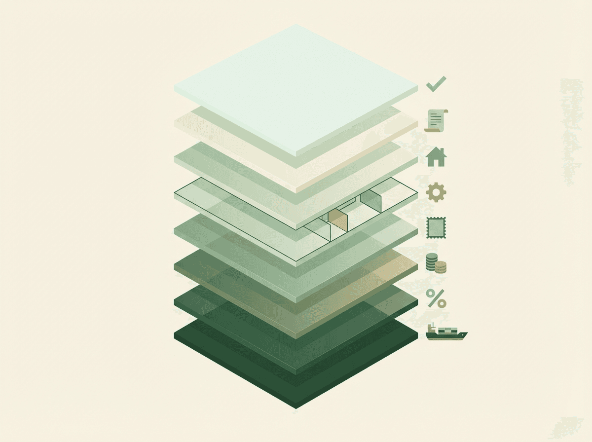 Eight layers of tax calculation